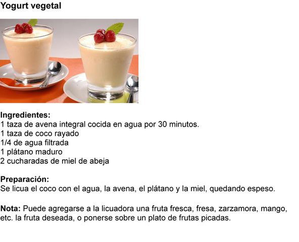 Yogurt vegetal
