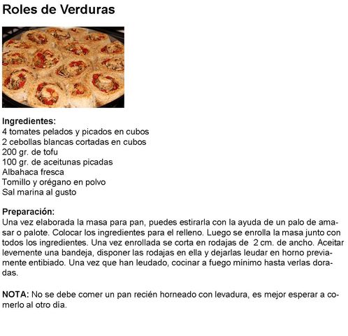 Roles de verdura